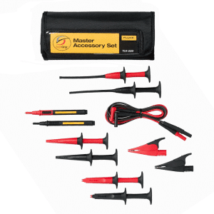 Fluke TLK-225 Suregrip Master Accessory Set – Contains a selection of Probes, Clips and Test Leads