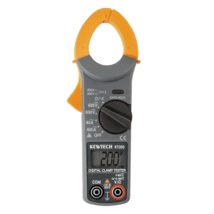 Kewtech KT200 Digital AC Clamp Meter – 400A Range, 0.01A Resolution, CAT III Rated