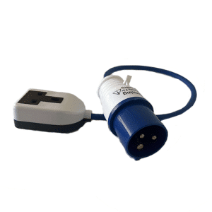 Leaderman 230V 16A to 230V 13A Trailing Socket Adaptor 23016P13TS