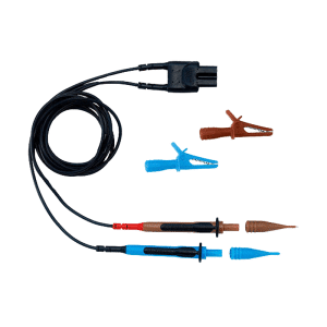 Socket & See IEC 2P 2 Wire 10A Fused Test Lead Set – IEC Connector to Blue/Brown Fused Test Probes and Clips