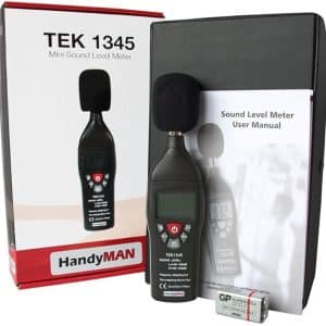 TEK1345 Digital, LCD, Sound Decibel Noise Level Meter, Measure From 30 To 130 Decibel