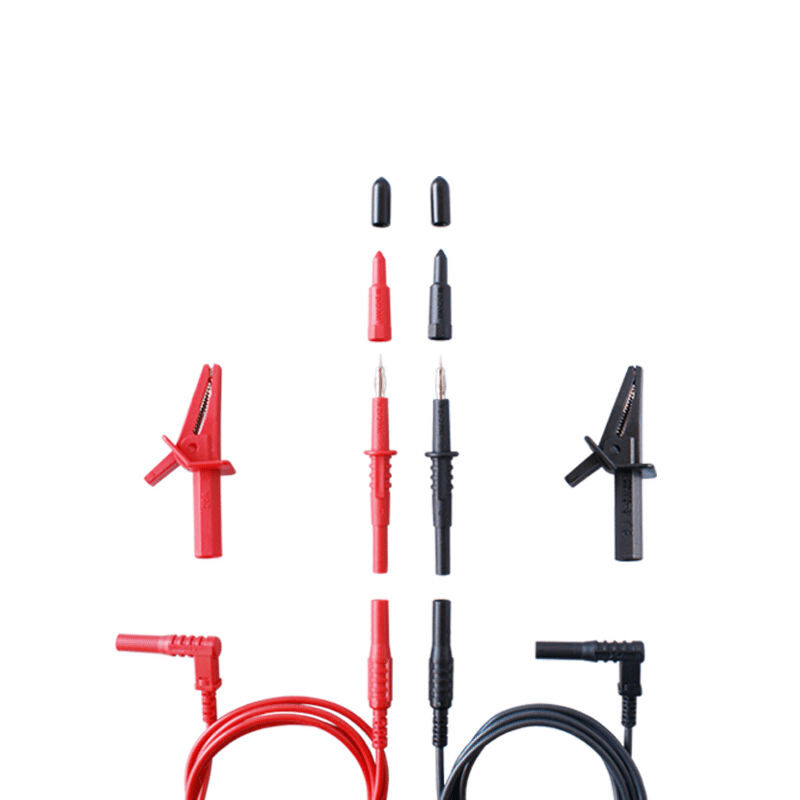 Oiyagai 5 Pezzi Cavo Tester con Clip a Coccodrillo a Connettore Banana da 1M