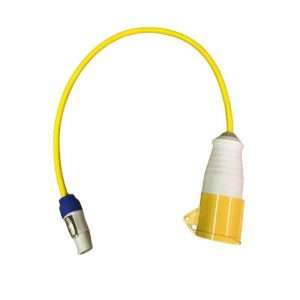 Leaderman 11016SPC 110V 16A Yellow PAT Test Adaptor for Fluke 6500-2