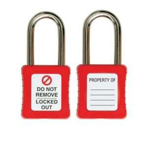 Martindale PAD10R / PAD11RD Lock Out Safe Isolation Padlock (red)
