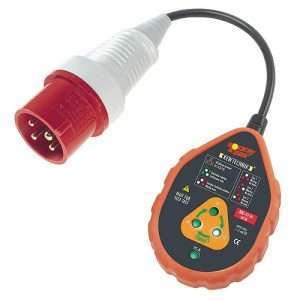 Socket & See SOK60/16HD Industrial 3 Phase 4pin Socket Tester 16amp 400v 415v with Phase Rotation