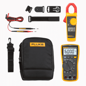 Fluke 117 Multimeter +323 Clamp Meter Electrician’s Combo Kit