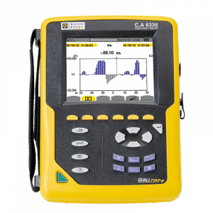 CA8331 Qualistar+, Power Analyser, 3 Phase, c/w S/W, voltage leads, clips – No current clamps.