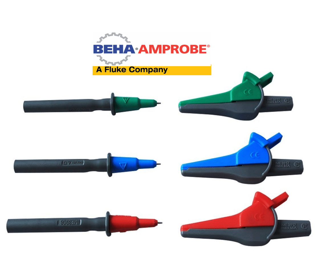 Fluke Amprobe ProInstall UNFUSED 3 Wire Test Lead Set for ALL Fluke