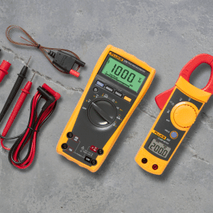 Fluke 179 IMSK Industrial Multimeter Service Kit includes Fluke 323 Clamp meter