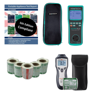 Kewtech EZYPAT-PLUS PAT Tester Essential KIT2 includes Microwave Tester and Labels
