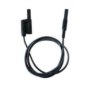 Leaderman LDM-LEA12BLK3 Black Stackable Test Lead Straight (1.2 Meter)