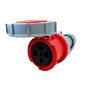 Straight Connector SFN-2342 AC415V 63A 3P+E IP67 Red STR Connector 5 Pin Plug Socket