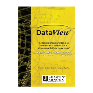 Chauvin Arnoux DataView Software