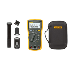 Fluke 115 Digital Multimeter Kit with TPAK Hanging Strap & FLU-C11XT Protective Hard Case