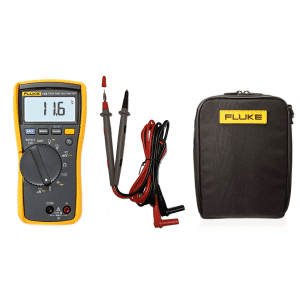 Fluke 116 HVAC Multimeter True RMS Digital Multimeter with Fluke C35 Soft Carrying Case