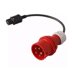 Leaderman 3 Phase PAT Testing 5 Pin Adaptor 415V 16a Plug to IEC Socket LDM-165P