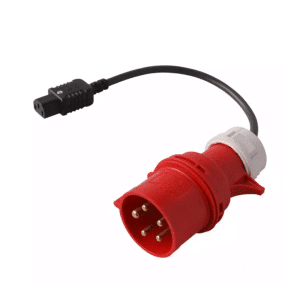 Leaderman 3 Phase PAT Testing 5 Pin Adaptor 415V 32a Plug to IEC Socket LDM-325P