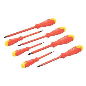 Silverline Insulated Soft-Grip 7 Piece Screwdriver Set (993043)