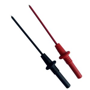 Leaderman LTP113 Long Test Probe Set – 4mm Shrouded Sockets, CAT II 1000V. Probe Length: 63mm, Total Length: 113mm