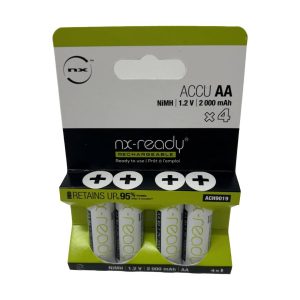 NX Ready AA Rechargeable Batteries (NiMH 1.2V, 2000mAh)