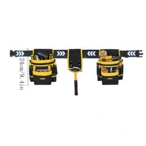 Magnetic Tool Belt with Multi-Pocket Tool Pouches | 27 Pockets