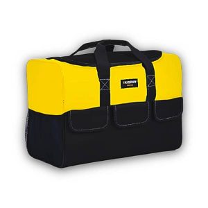 TKIGZNW 17″ Large PVC Tool Bag – Yellow & Black